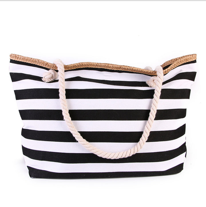 Large beach bag with maritime stripes Bowlift