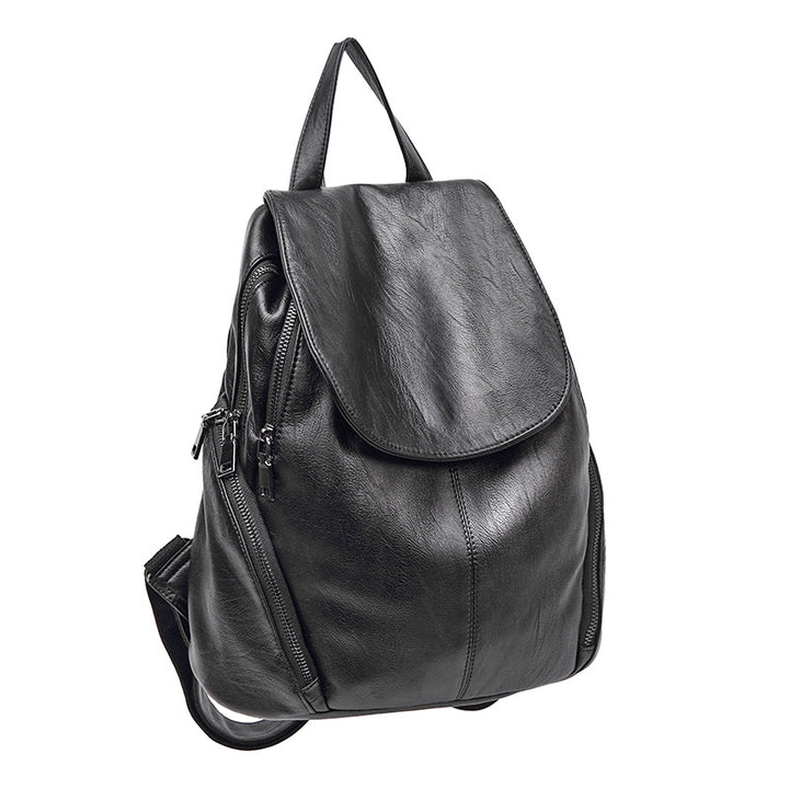 Functional Leather Backpack