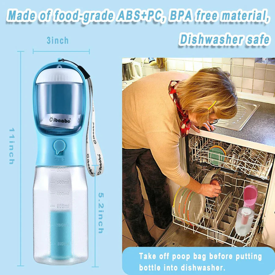 BowLift | Dog Water Bottle With Food Container