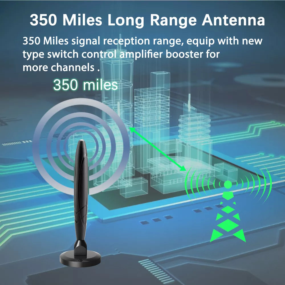 BowLift | HDTV 4K Magnetic Digital Antenna High-Performance Indoor Antenna with Amplifier