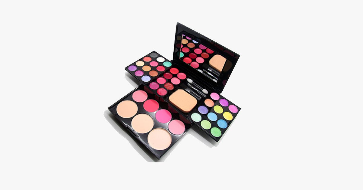 BowLift | All-in-One Professional Makeup Set - Complete Makeover Set with Various Shades of Blush, Concealer, Highlighter