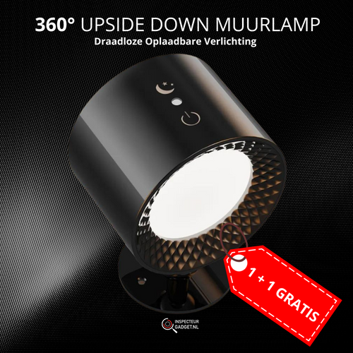 BowLift | 360° Updown Wall Lamp - Wireless Rechargeable Wall Lamp
