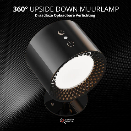 BowLift | 360° Upside Down Wall Lamp - Wireless Rechargeable Wall Lamp