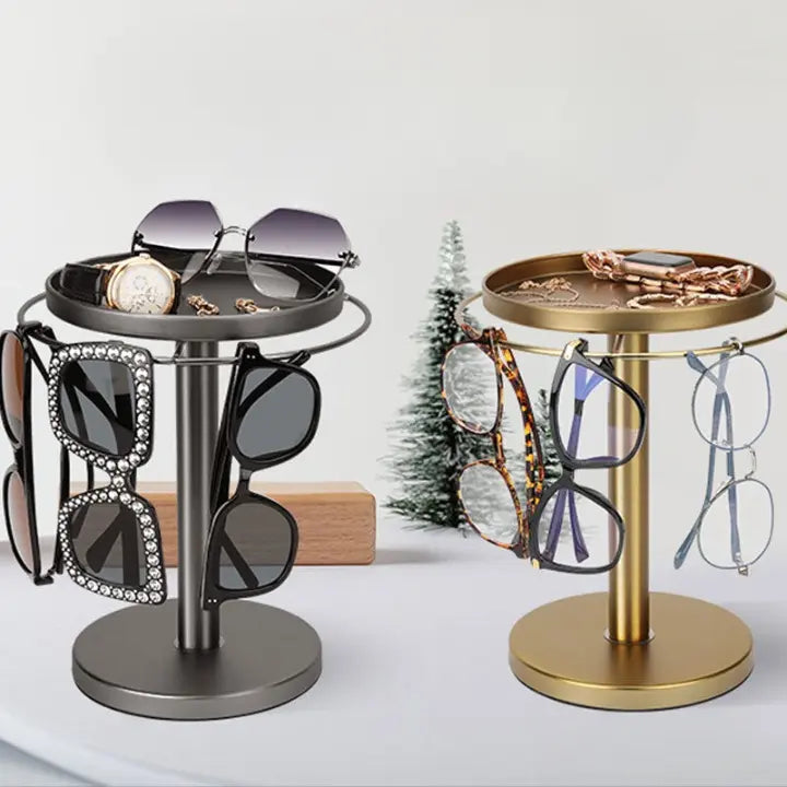 BowLift | 360° Redatable glasses stand – Stylish organizer for glasses & accessories
