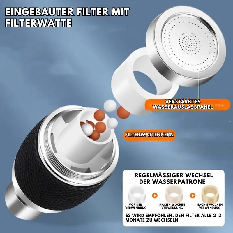 BowLift | Faucet Attachment | 360° Swivel | Anti-Splash Water Flow