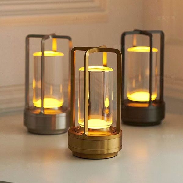 BowLift | Table Lamp Crystal Glass Rechargeable Light