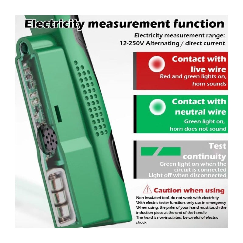 BowLift | 8-in-1 Wire Stripping Tool with Built-In Voltage Detector – Cut, Twist, Test, and Strip in One