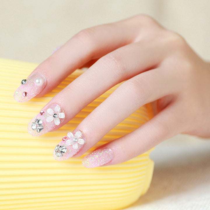 Decorative Glittery Press-On Nail Tips