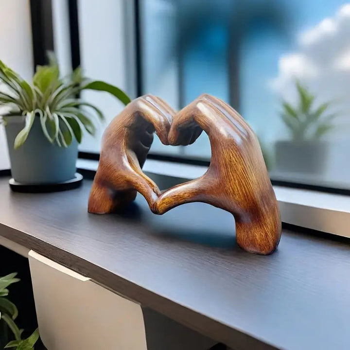Lovenest Elegant Resin Sculpture - Symbol of Love and Devotion Bowlift