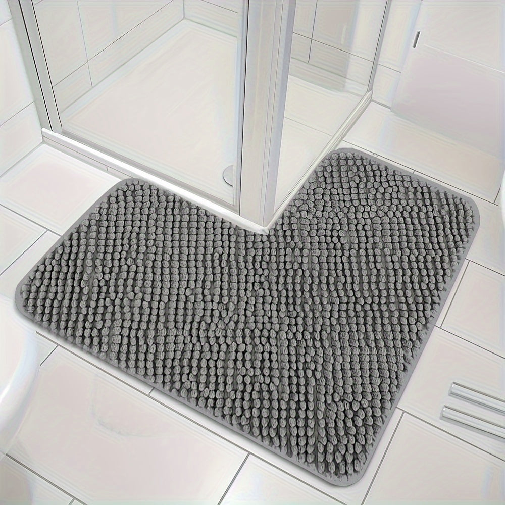 BowLift | Corner Bath Mat Lunava | L-Shape for Shower & Corner | Non-Slip & Soft | 40x40x80 cm