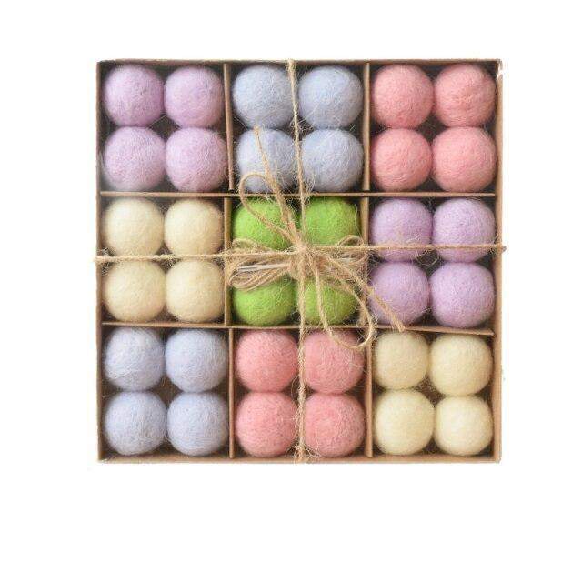 36pcs Wool Christmas Tree Balls Bowlift