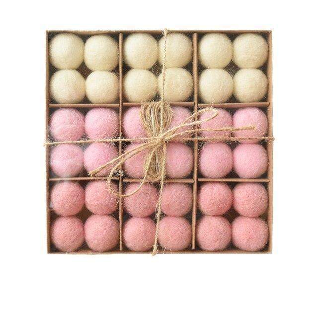 36pcs Wool Christmas Tree Balls Bowlift