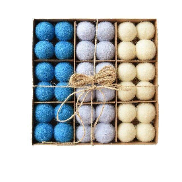 36pcs Wool Christmas Tree Balls Bowlift