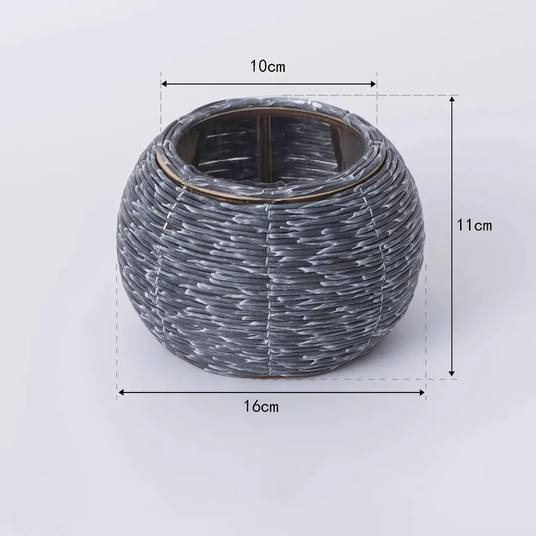 BowLift | Nordic Hand-Woven Imitation Rattan Flower Pot