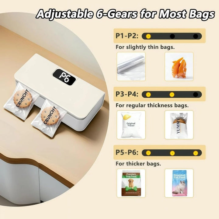 Smart Rechargeable Bag Sealer Bowlift