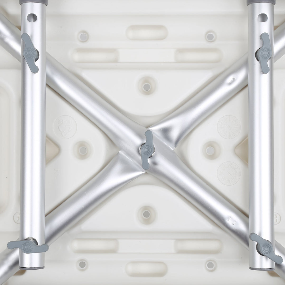 Shower stool height adjustable bath stool with backrest | Bowlift