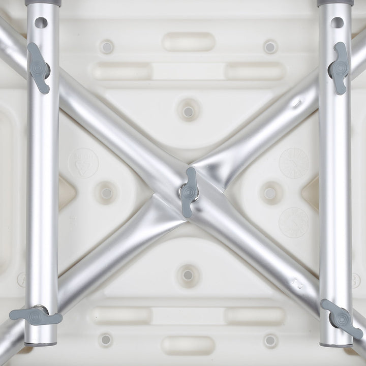Shower stool height adjustable bath stool with backrest | Bowlift