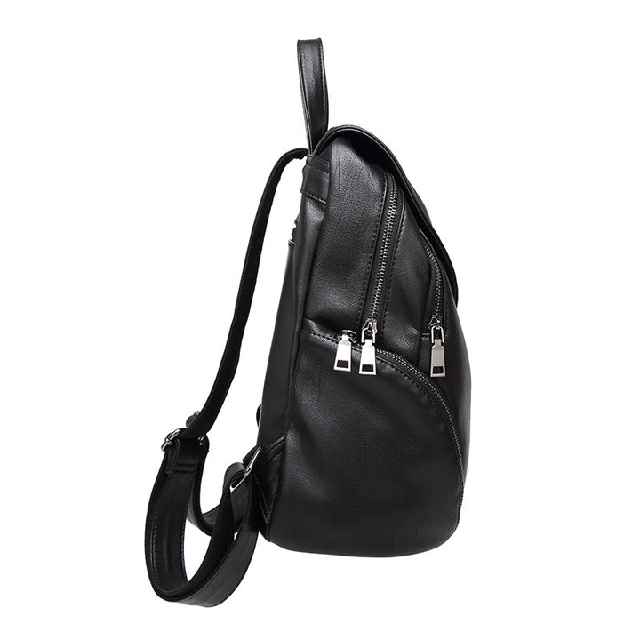 Functional Leather Backpack