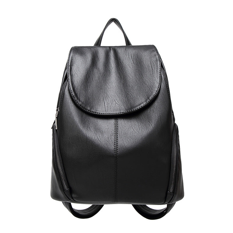 Functional Leather Backpack