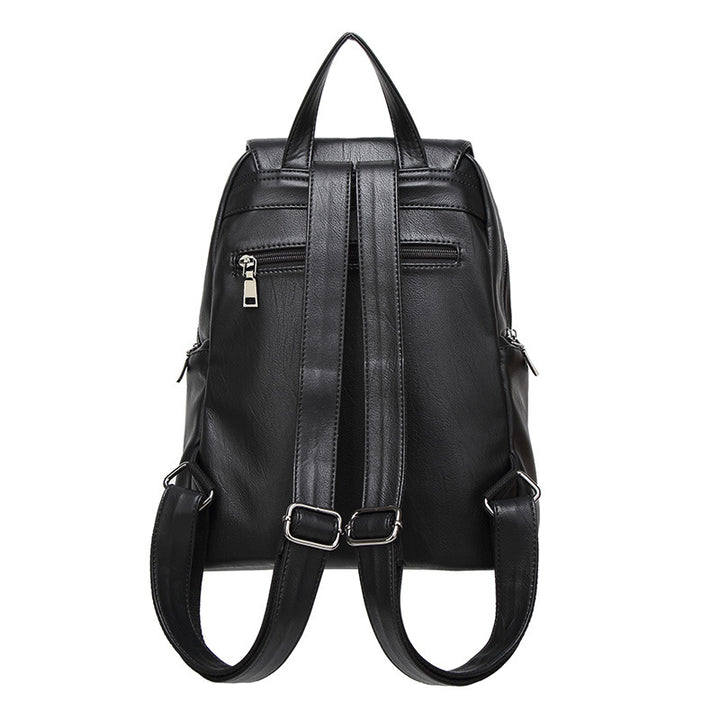 Functional Leather Backpack