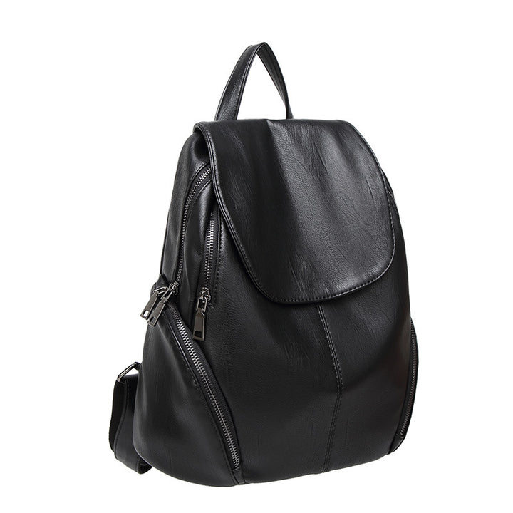 Functional Leather Backpack