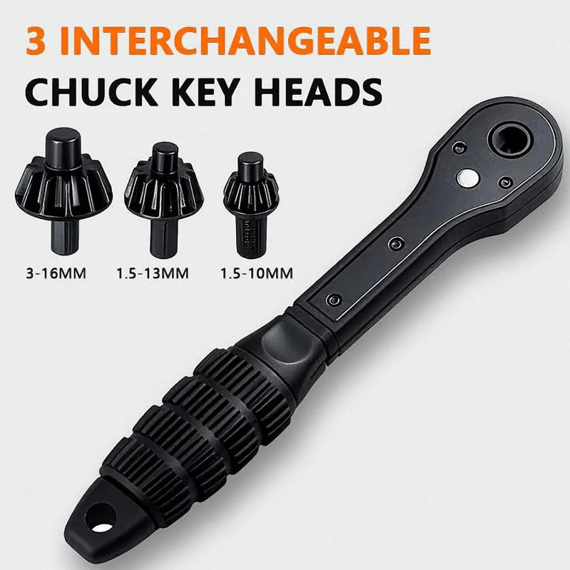 BowLift | Universal 4-in-1 Ratcheting Drill Chuck Key Set