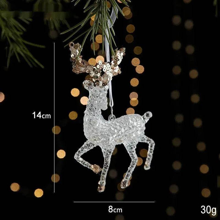 BowLift | Christmas Decorations Sequins Acrylic Transparent Pendant