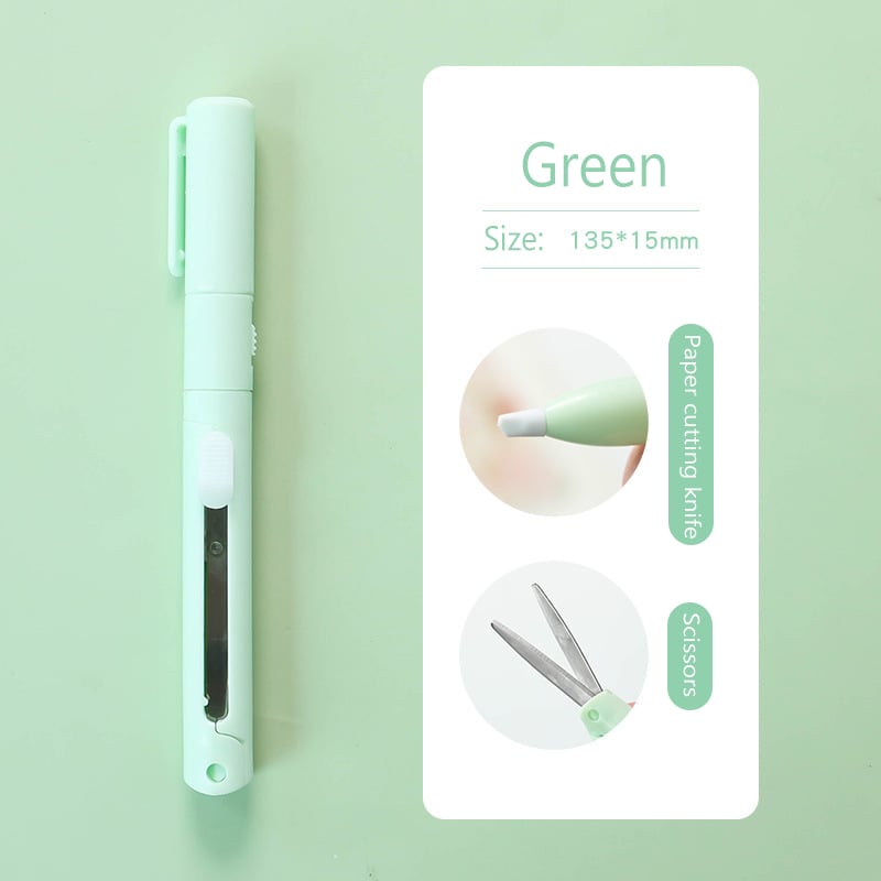 BowLift | Mini Folding Pen Scissors Graving Knife for Kids
