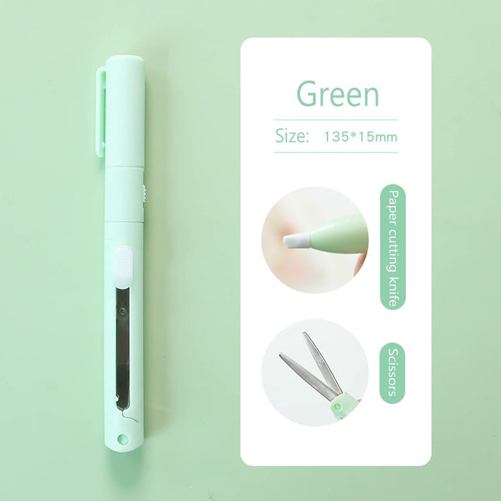 BowLift | Mini Folding Pen Scissors Graving Knife for Kids