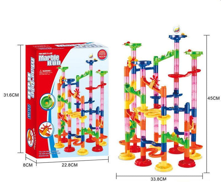 BowLift | Building Block Marble Run Pillars Playset