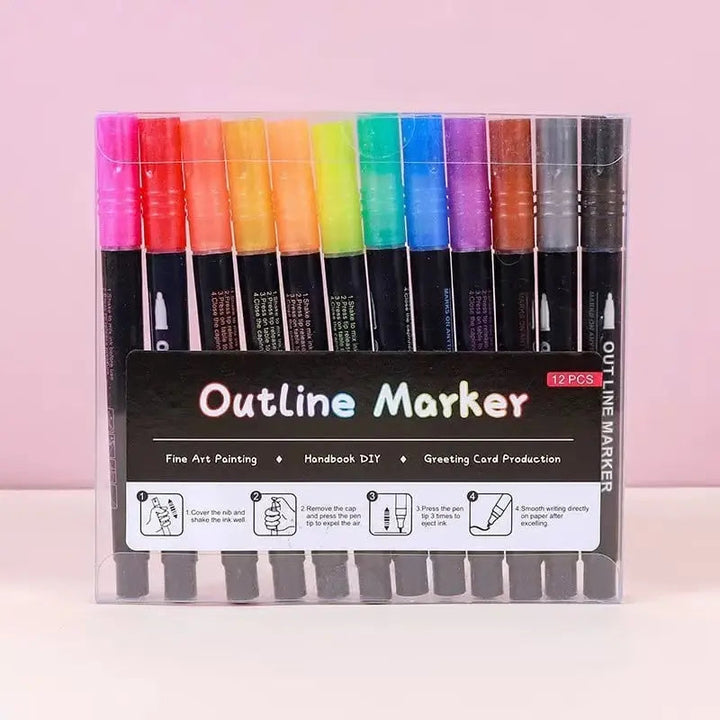 BowLift | StrahlKraft Metallic Marker Set — Make Your Art The Shining Center Of Attention!