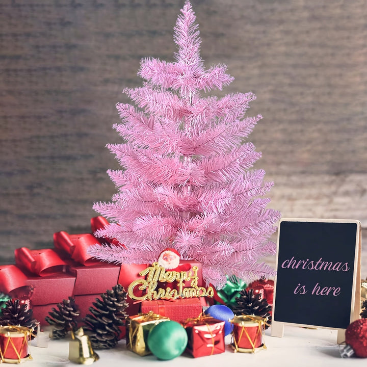BowLift | Pink Christmas Tree Artificial Tabletop Decoration Holiday Display