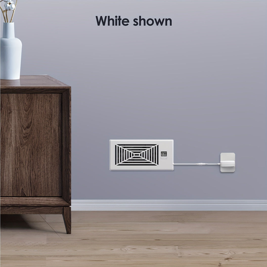 4" x 10" Smart Register Booster Fan – HVAC Building Supplies with Remote Control, Thermostat Control – Quiet Operation for Efficient Heating and Cooling | Bowlift