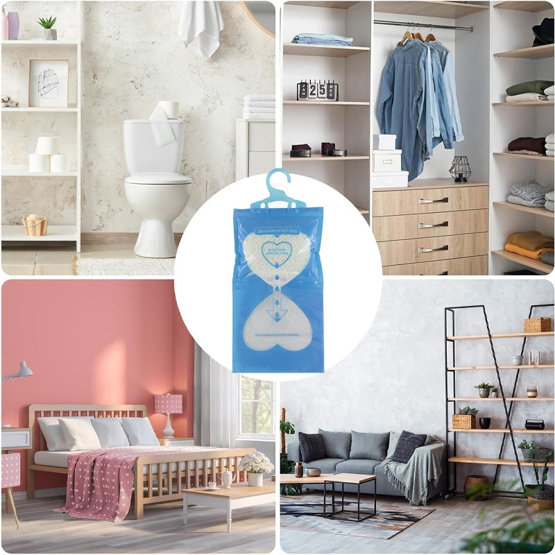 Hanging Interior Wardrobe Dehumidifier, Hanging Moisture Absorber Bags | Bowlift