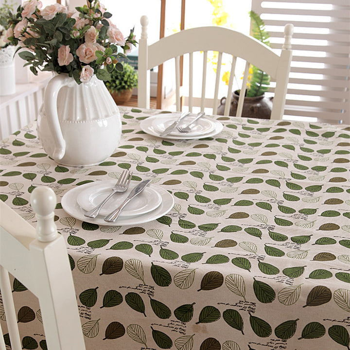 Leaf Pattern Table Cover