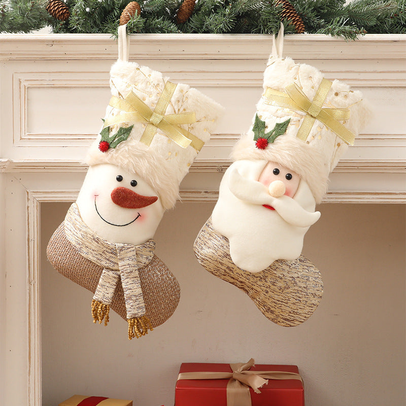 BowLift | Nordic style white Christmas socks