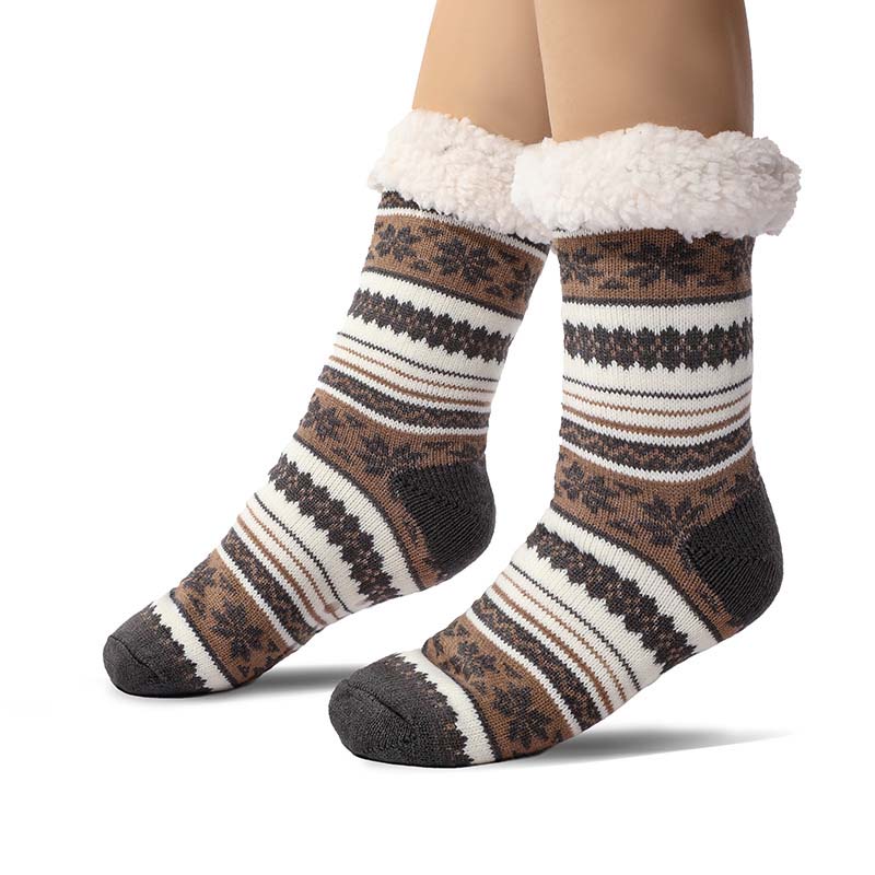 BowLift | Snowflake Ultra-thick Cashmere Slipper Home Socks