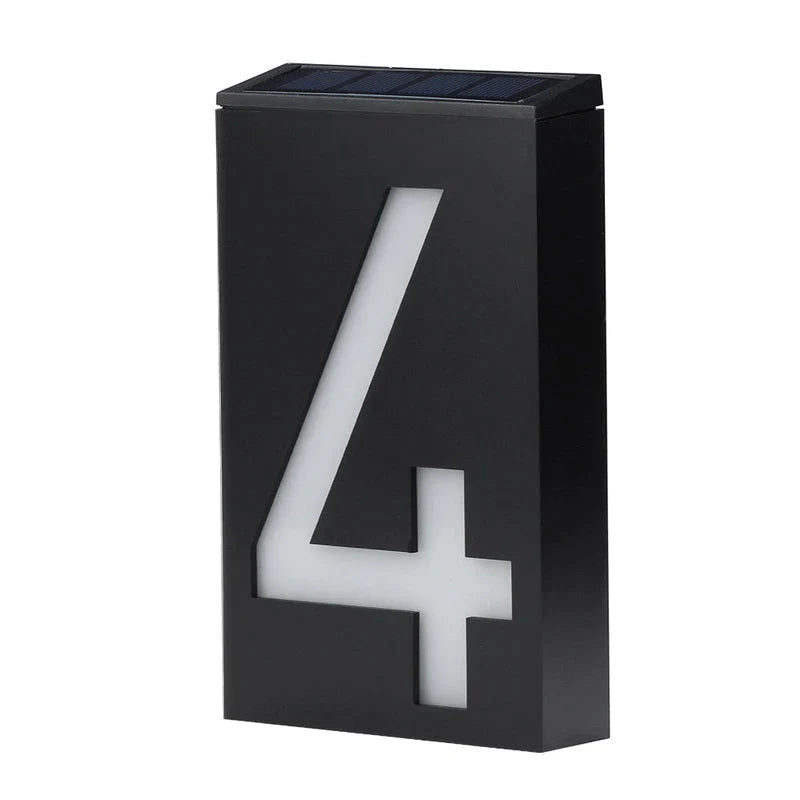 BowLift | Lighted House Number on Solar Energy - SolarSign