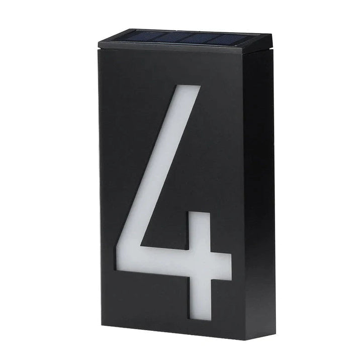 BowLift | Lighted House Number on Solar Energy - SolarSign