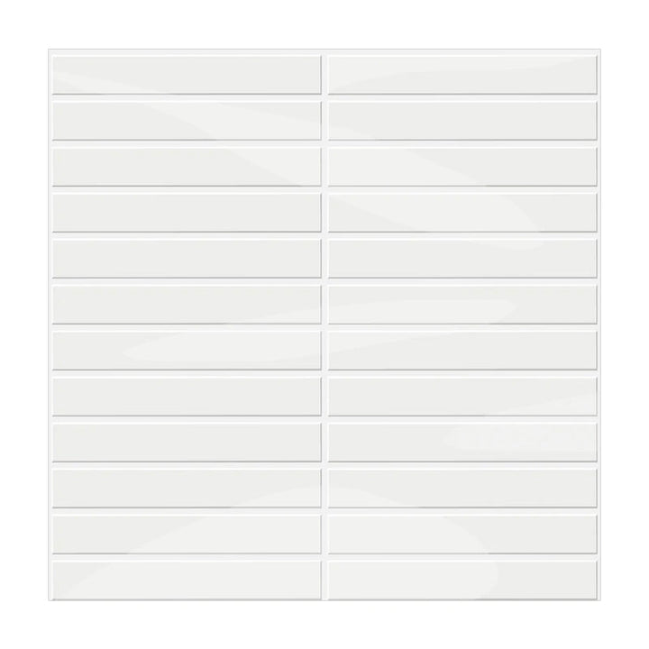 BowLift | Self-adhesive 3D DIY Kit Kat tiles in glossy white