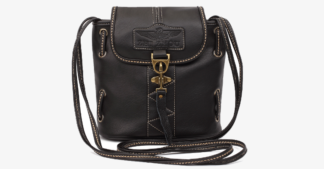 BowLift | Vintage-style shoulder bags - Genuine brown leather crossbody shoulder bag - Portable handcrafted wallet