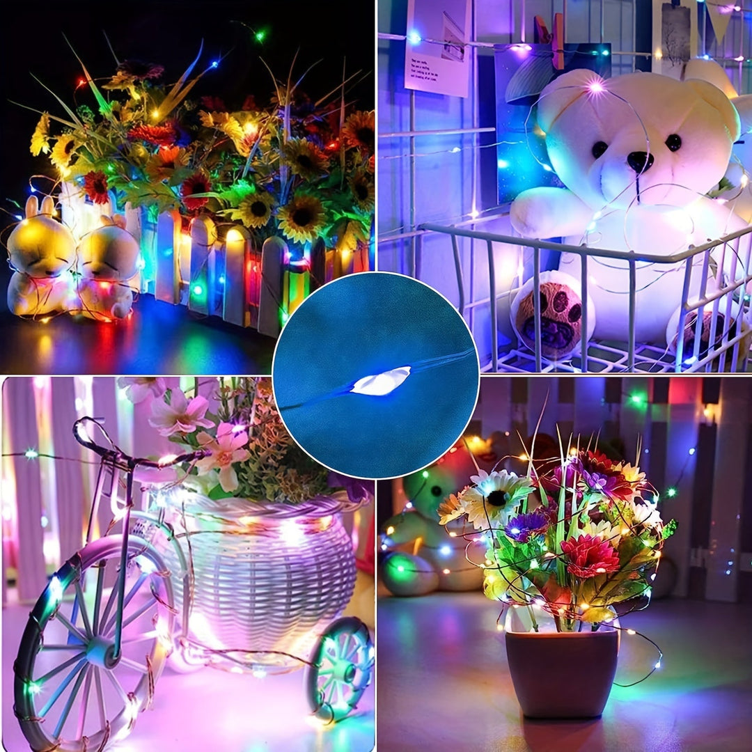 BowLift | Outdoor Solar Powered Red Fairy Lights