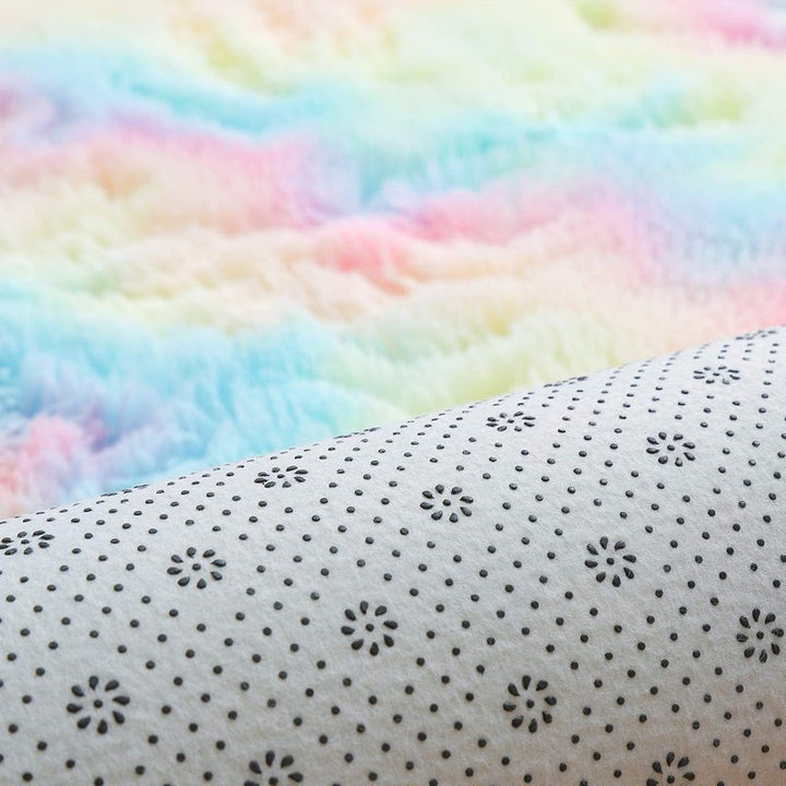 BowLift | Gradient Tie-Dye Plush Rug for Vibrant Home Decor