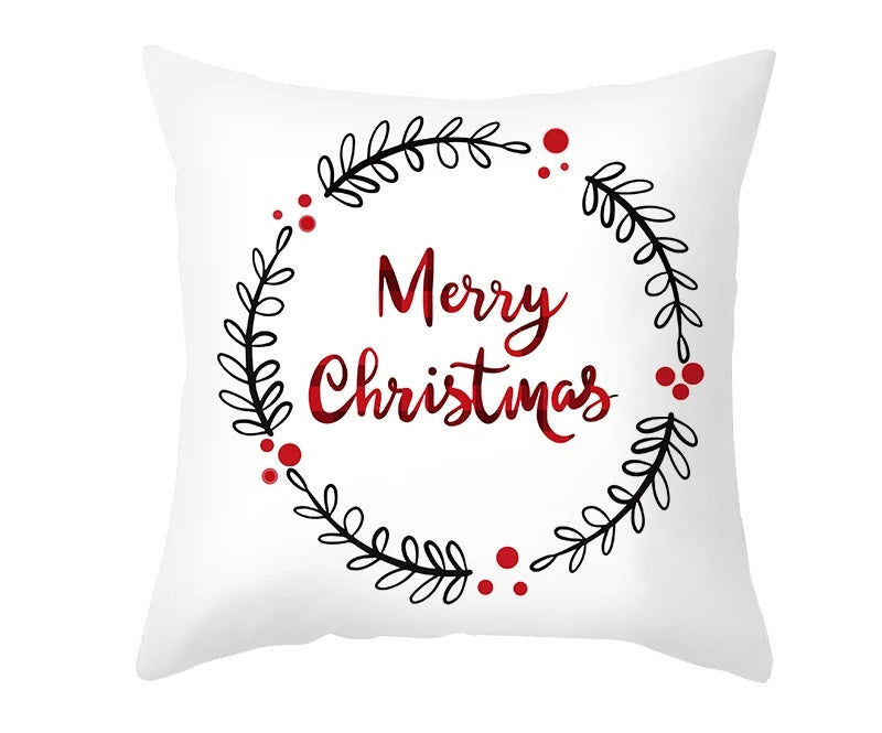 BowLift | Christmas Cushion Cover – Festive Santa & Elk Design for Holiday Decor & Perfect New Year Gift
