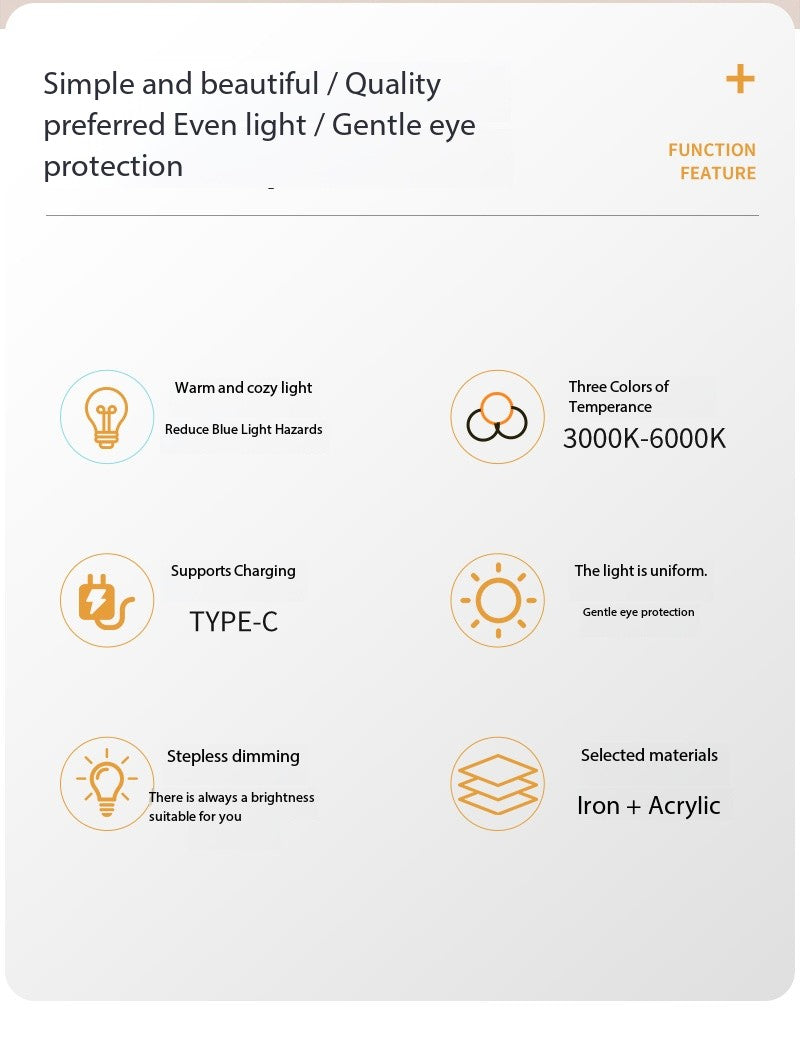 Table lamp bedside decorative table lamp