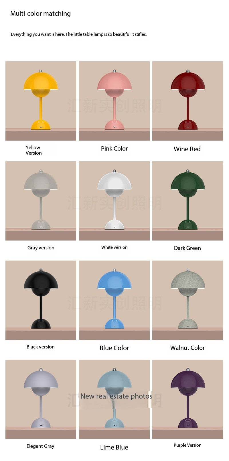Table lamp bedside decorative table lamp