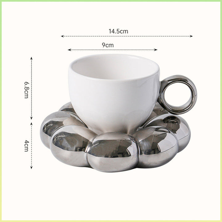 Scandinavian Ins Windmill Flower Coffee Cup Ceramic Set