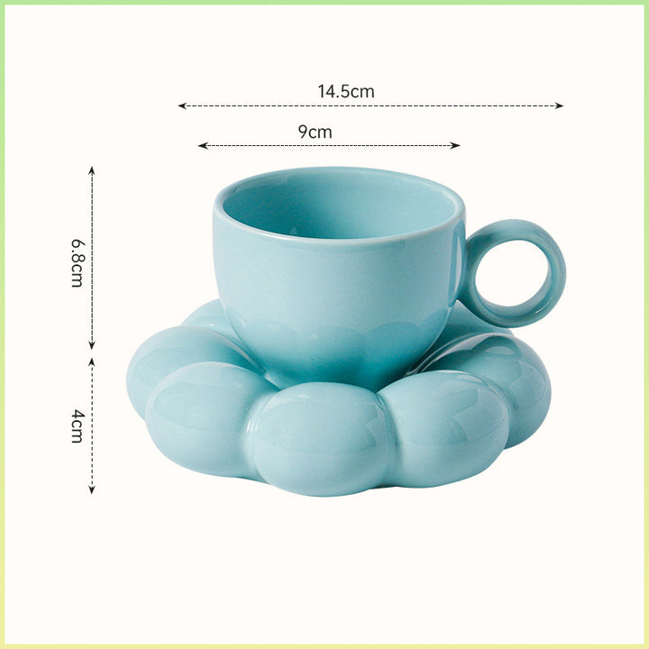 Scandinavian Ins Windmill Flower Coffee Cup Ceramic Set