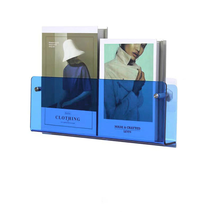 Acrylic Transparent Display Rack Wall-Hanging Bookshelf Wall Storage Shelf
