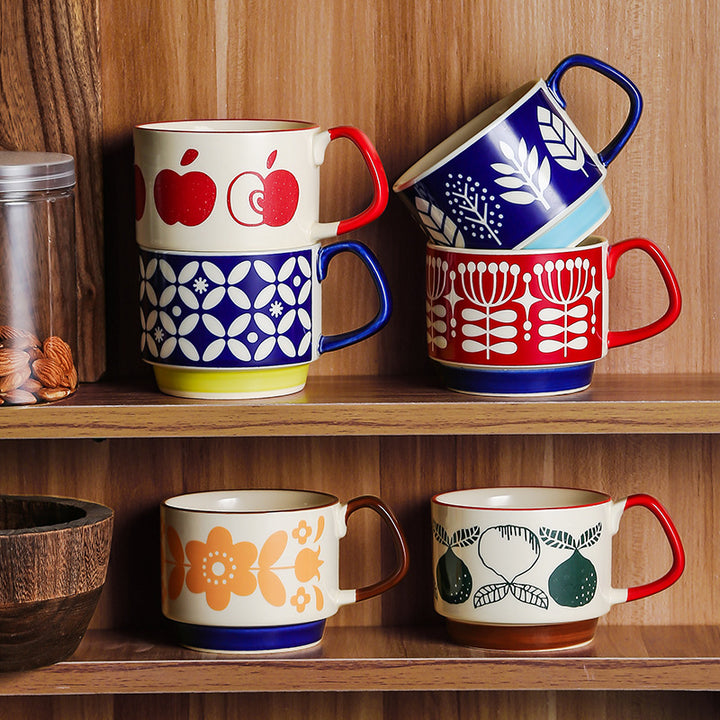 Ceramic Hanging Ear Printing Coffee Cup